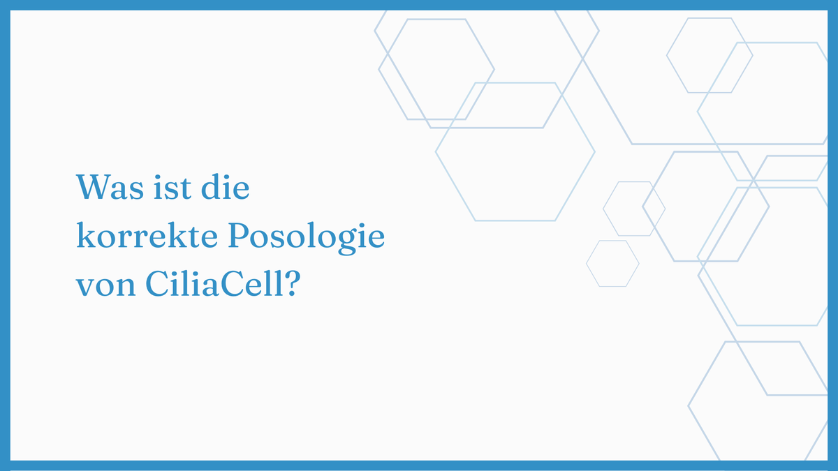 Video laden: What is the correct dosage of Ciliacell?