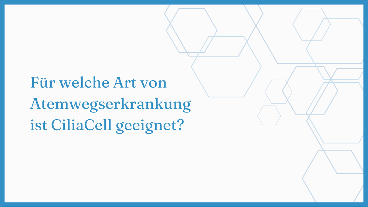Video laden: What type of respiratory condition is Ciliacell indicated for?