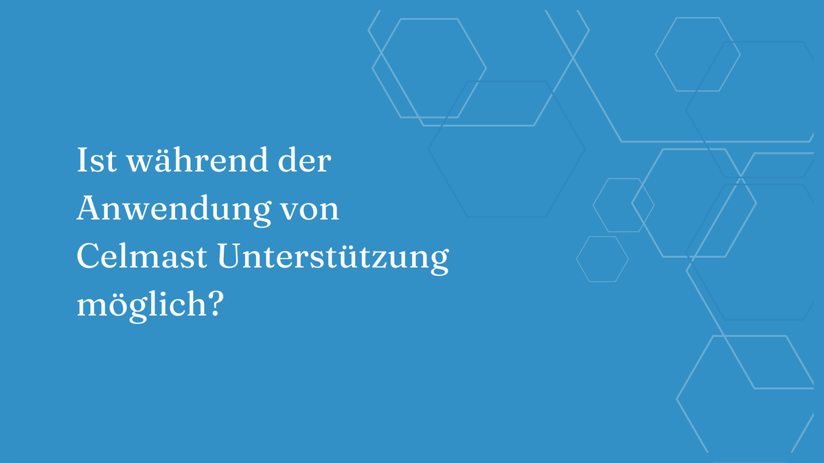 Video laden: During use of Ciliacell: Is support available?